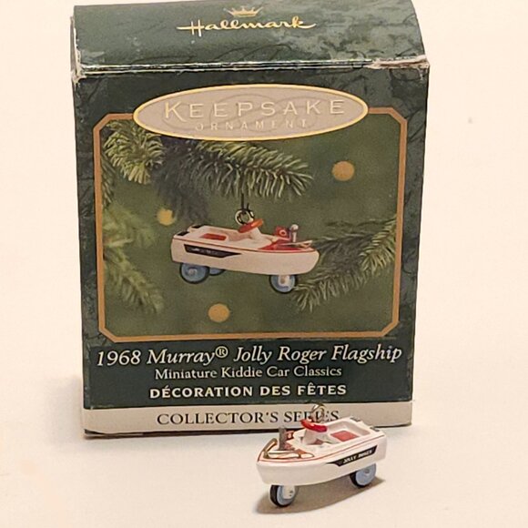 CUTE Hallmark Keepsake 1968 Murray Jolly Roger Flagship Miniature Kiddie Car - Picture 1 of 11
